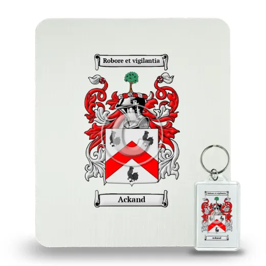 Ackand Mouse Pad and Keychain Combo Package
