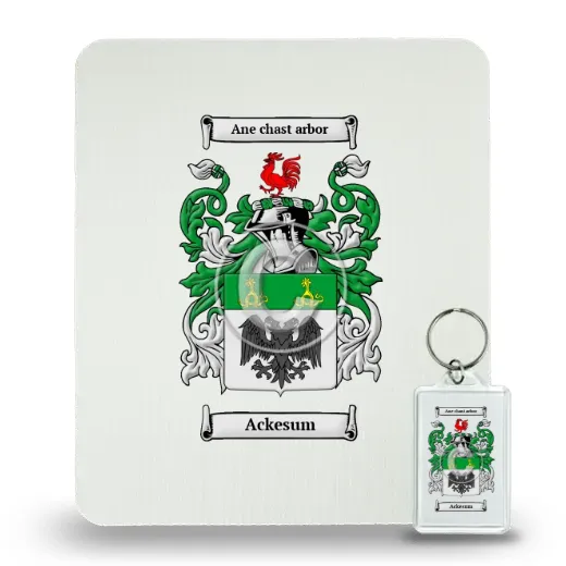 Ackesum Mouse Pad and Keychain Combo Package