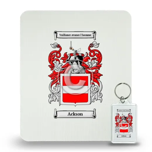 Ackson Mouse Pad and Keychain Combo Package