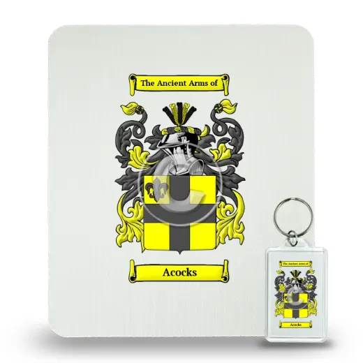 Acocks Mouse Pad and Keychain Combo Package