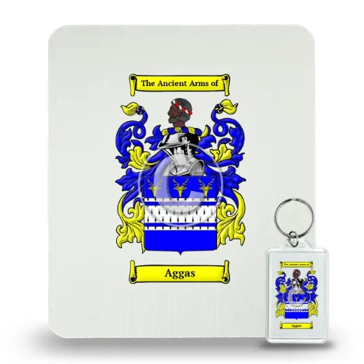 Aggas Mouse Pad and Keychain Combo Package