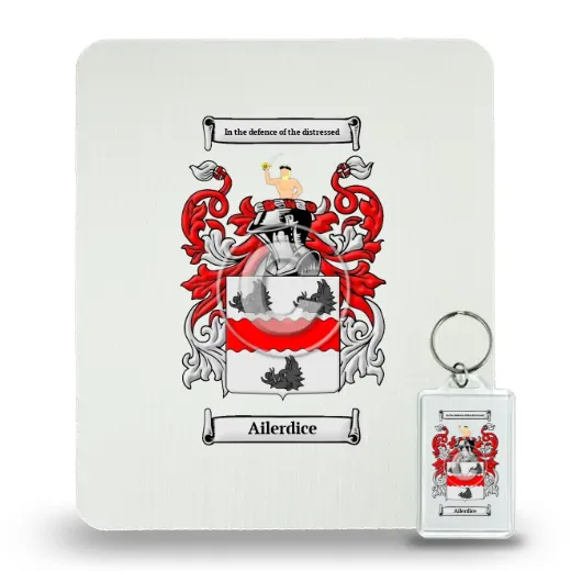 Ailerdice Mouse Pad and Keychain Combo Package