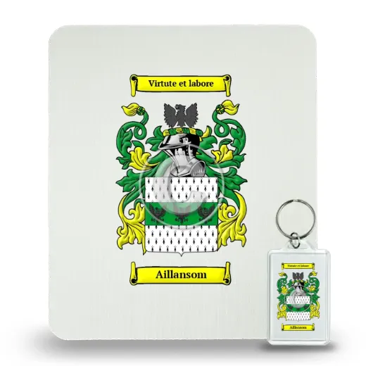 Aillansom Mouse Pad and Keychain Combo Package