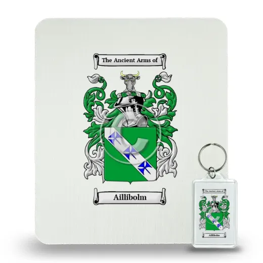 Aillibolm Mouse Pad and Keychain Combo Package