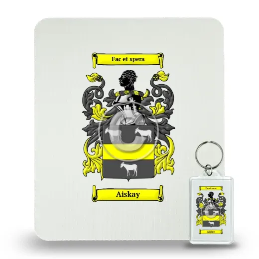 Aiskay Mouse Pad and Keychain Combo Package