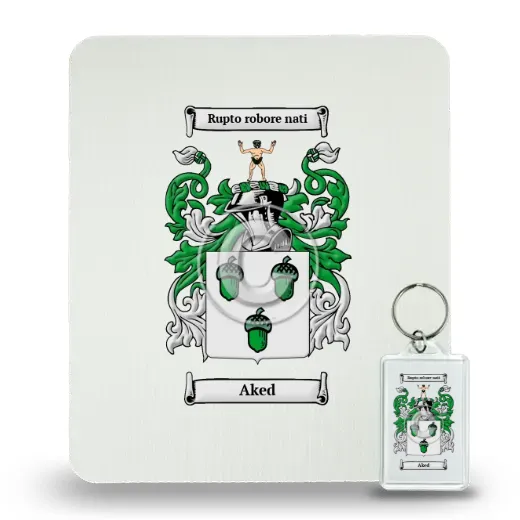 Aked Mouse Pad and Keychain Combo Package