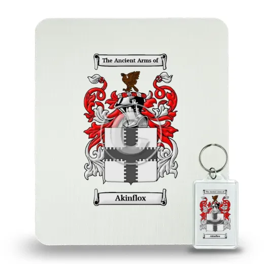 Akinflox Mouse Pad and Keychain Combo Package