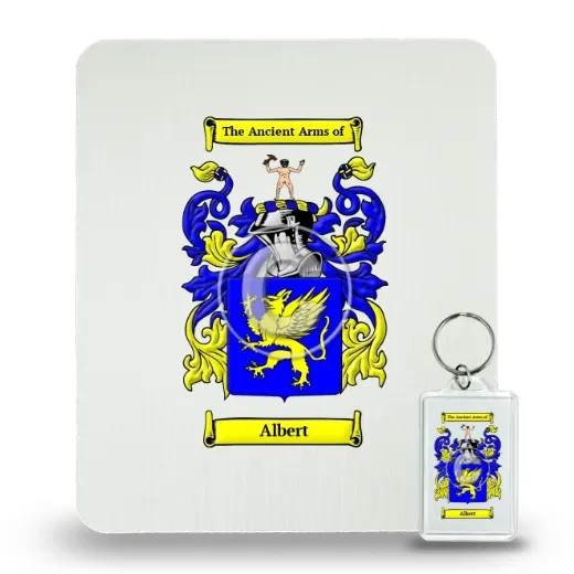 Albert Mouse Pad and Keychain Combo Package