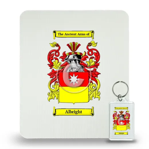 Albright Mouse Pad and Keychain Combo Package