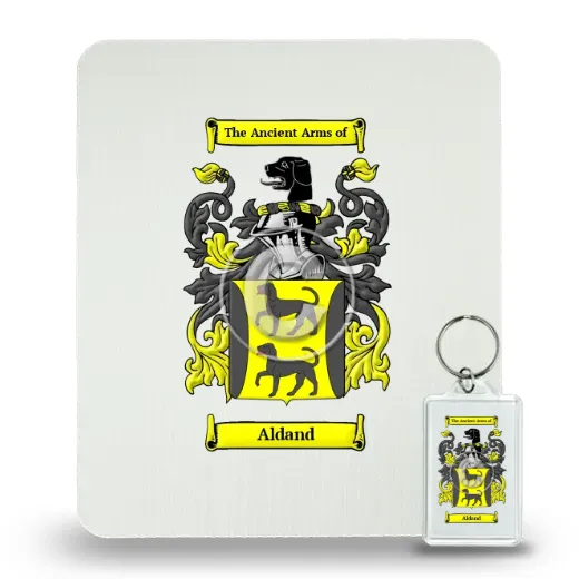 Aldand Mouse Pad and Keychain Combo Package