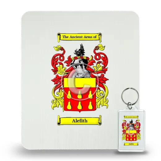 Alefith Mouse Pad and Keychain Combo Package