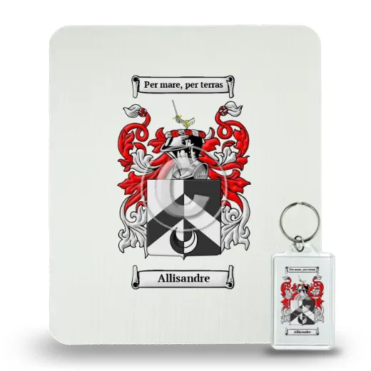 Allisandre Mouse Pad and Keychain Combo Package