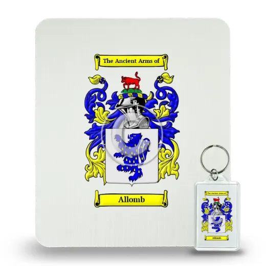 Allomb Mouse Pad and Keychain Combo Package