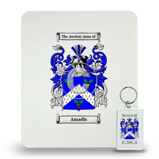 Amadis Mouse Pad and Keychain Combo Package