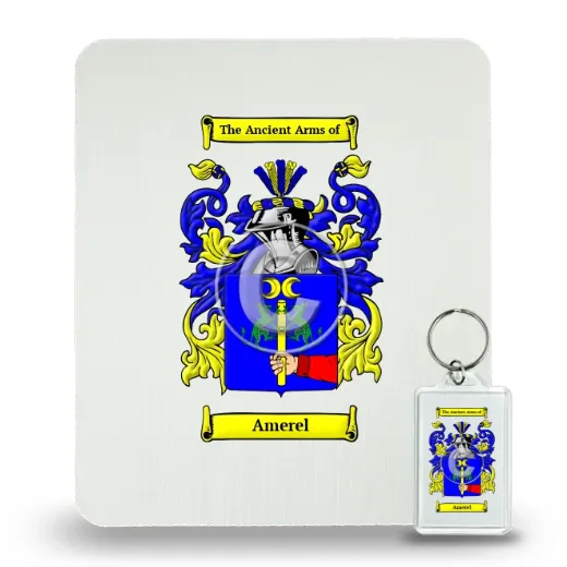 Amerel Mouse Pad and Keychain Combo Package