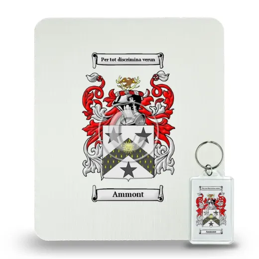Ammont Mouse Pad and Keychain Combo Package