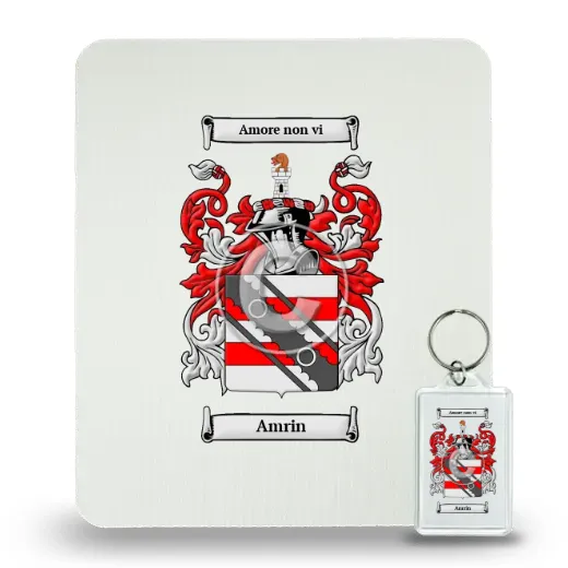 Amrin Mouse Pad and Keychain Combo Package