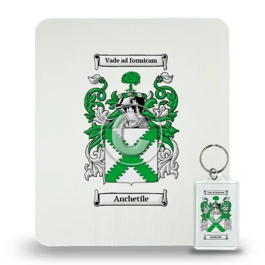 Anchetile Mouse Pad and Keychain Combo Package