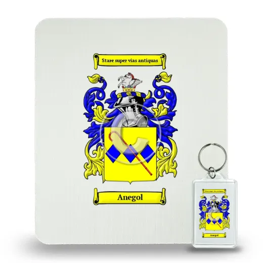 Anegol Mouse Pad and Keychain Combo Package