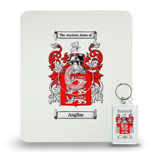 Anglim Mouse Pad and Keychain Combo Package