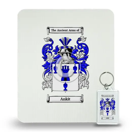 Ankit Mouse Pad and Keychain Combo Package