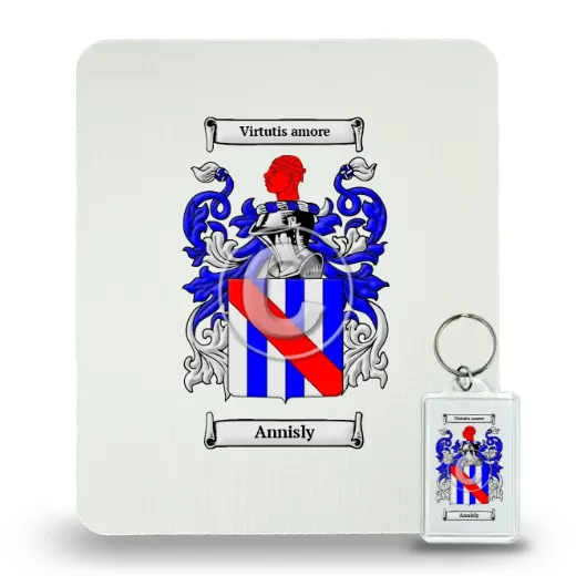 Annisly Mouse Pad and Keychain Combo Package
