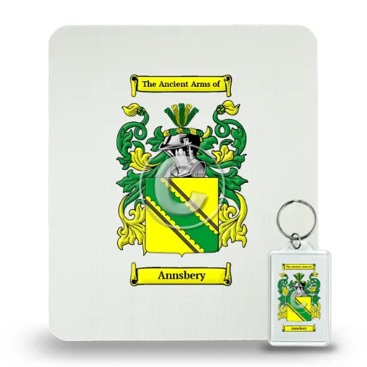 Annsbery Mouse Pad and Keychain Combo Package