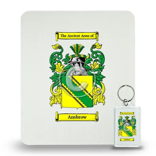 Ansbrow Mouse Pad and Keychain Combo Package