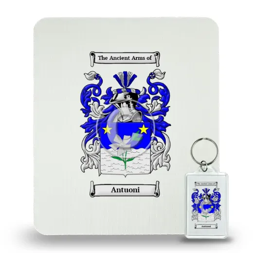 Antuoni Mouse Pad and Keychain Combo Package