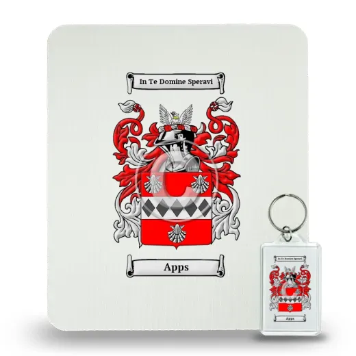 Apps Mouse Pad and Keychain Combo Package