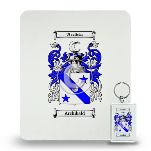 Archibald Mouse Pad and Keychain Combo Package