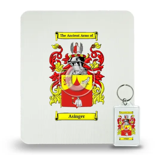 Asinger Mouse Pad and Keychain Combo Package