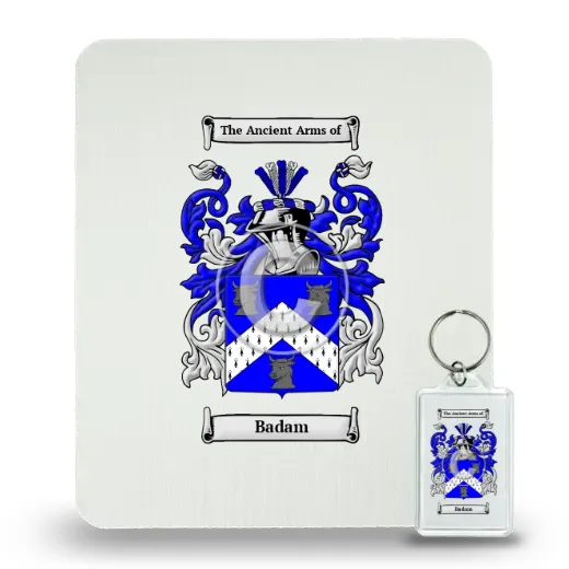 Badam Mouse Pad and Keychain Combo Package