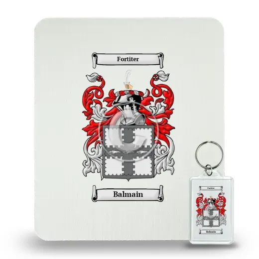 Balmain Mouse Pad and Keychain Combo Package