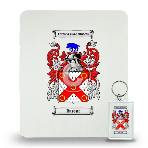 Barent Mouse Pad and Keychain Combo Package