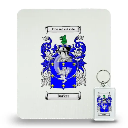 Barker Mouse Pad and Keychain Combo Package