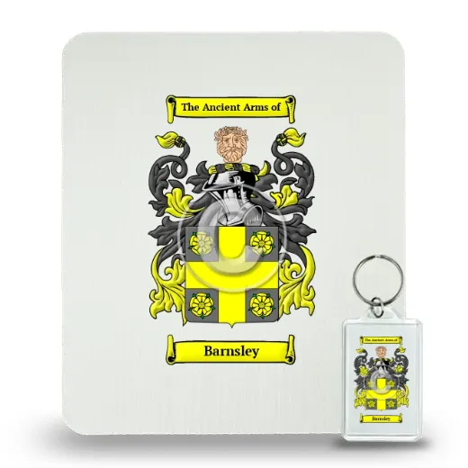Barnsley Mouse Pad and Keychain Combo Package