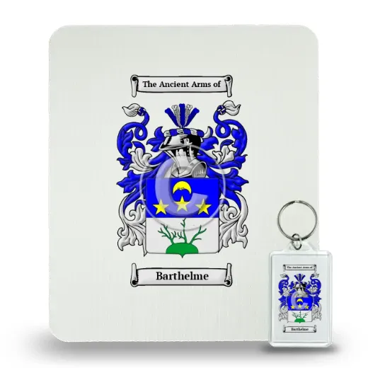 Barthelme Mouse Pad and Keychain Combo Package