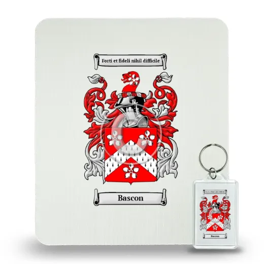 Bascon Mouse Pad and Keychain Combo Package