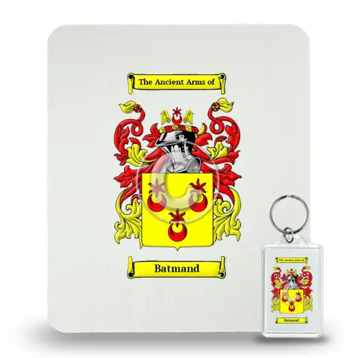 Batmand Mouse Pad and Keychain Combo Package