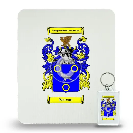 Beavan Mouse Pad and Keychain Combo Package