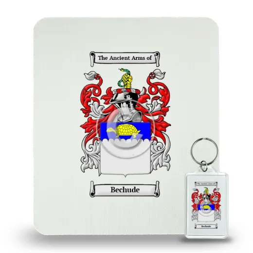 Bechude Mouse Pad and Keychain Combo Package