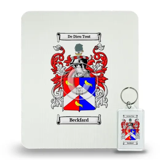 Beckfard Mouse Pad and Keychain Combo Package