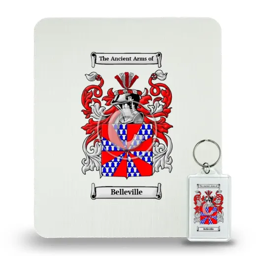 Belleville Mouse Pad and Keychain Combo Package