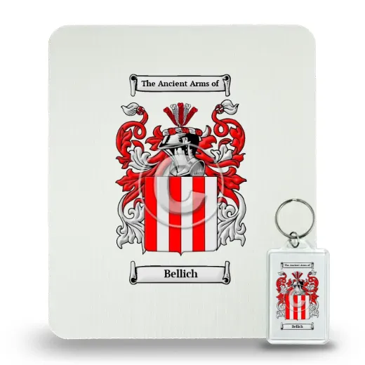Bellich Mouse Pad and Keychain Combo Package
