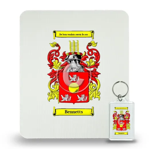 Bennetts Mouse Pad and Keychain Combo Package
