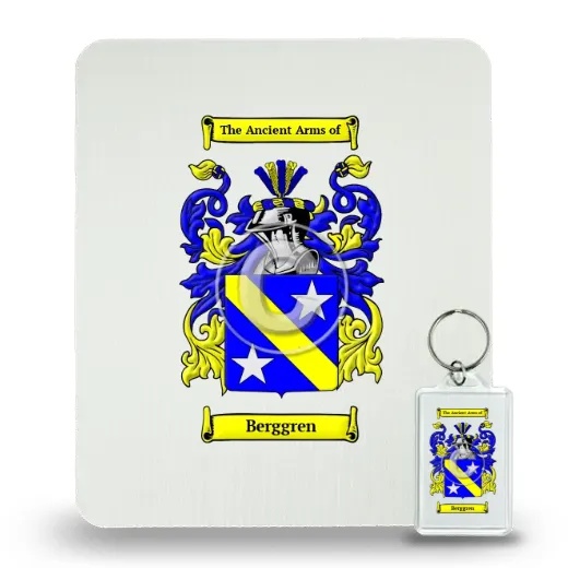 Berggren Mouse Pad and Keychain Combo Package
