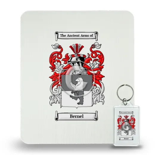 Bernel Mouse Pad and Keychain Combo Package