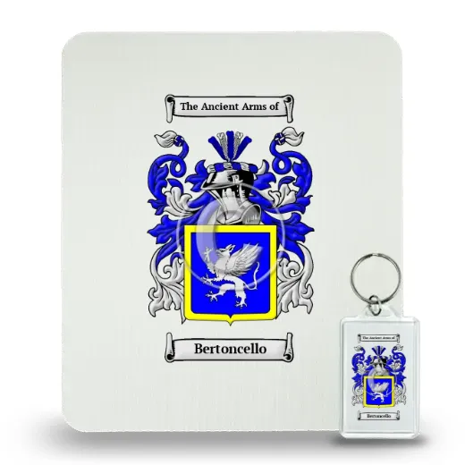 Bertoncello Mouse Pad and Keychain Combo Package