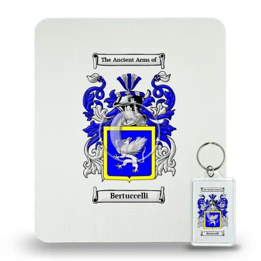 Bertuccelli Mouse Pad and Keychain Combo Package